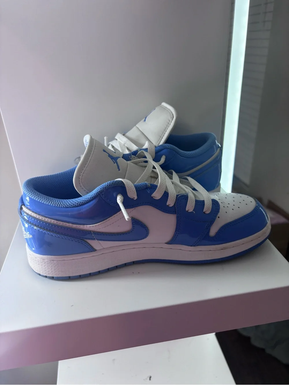 Jordan Kids Low-Top Sneakers - White/Blue
